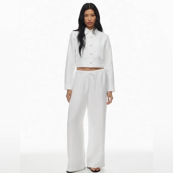 Wilfred Pants - Aritzia Wilfred Little  Cropped Linen Jacket